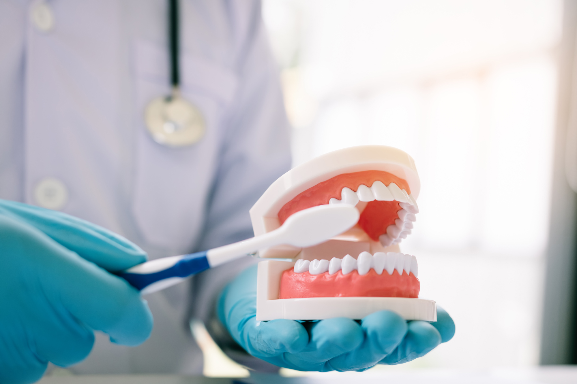 cepillado dental en prototipo